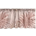 thumbnail image 1 of Leafy Design Window Valance, Soft Neutral Colors Boho Pattern of Tropical Palm Tree Leaves Print, Curtain Valance for Kitchen Bedroom with Rod Pocket, 54" X 18", Blush and Dried Rose, by Ambesonne, 1 of 2