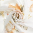 thumbnail image 1 of Leafy Flower Extra Wide Burnout Polyester Rayon Polyester Jacquard On Voile Sheer Fabric By The Yard - For Sewing Curtains, Draperies, & Home Décor - Orange (1 Yard), 1 of 4