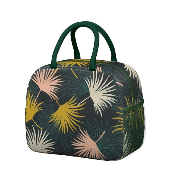 Leafy Insulated Lunch Box - Waterproof & Thermal, Hawaiian Floral Design, Easy to Clean for Health-Conscious Meal Preppers