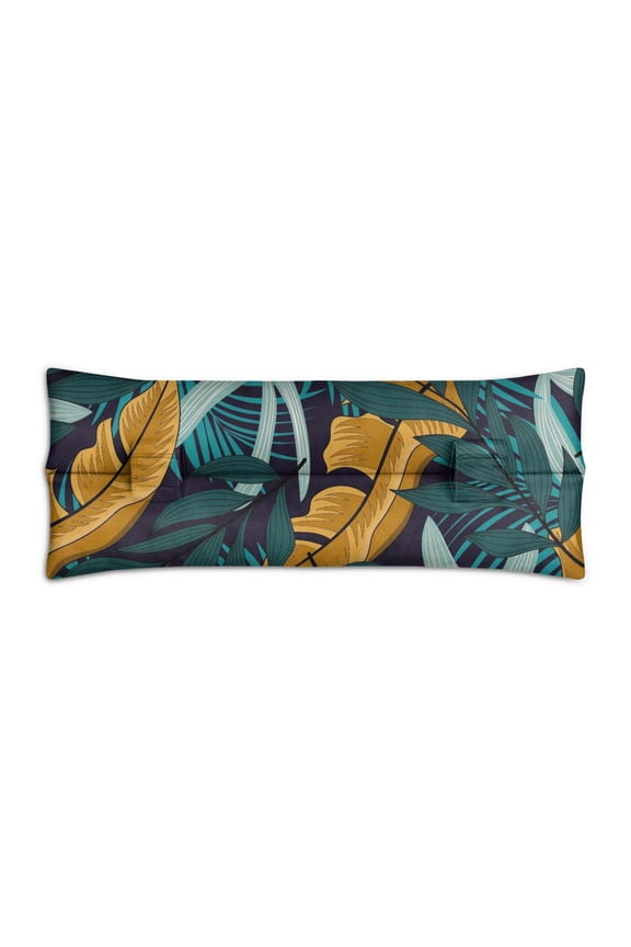 Leafy Post Surgery Seatbelt Pillow - Aloha Floral Mastectomy Cushion for Car - Soft Breast Surgery Recovery Pillow with Retro Print