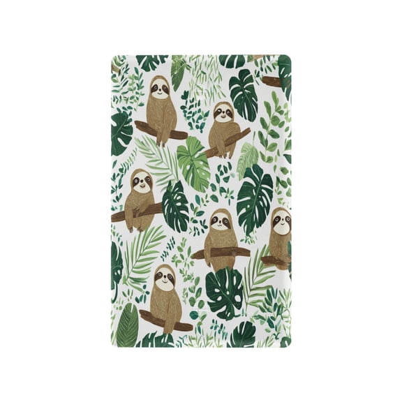Leafy Sloth Design Decorative Wall Plate, Flame Retardant PC Plastic Light Switch & Outlet Cover with Mounting Screws Fits Blank Unused Outlet