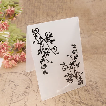 Leafy Swirls 3D Embossing Folder, Ouginx 5x7 inch 3D Textured Plate Templates for Card Making Scrapbooking Paper Craft Tool