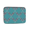 thumbnail image 1 of Leafy Trellis on Teal 15 inch Portable Laptop Sleeve Compatible with MacBook Air Notebook Computer Case for Men Women College School Students, 1 of 7