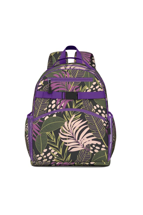 Leafy Waterproof School Bag - Spine-Protecting Ergonomic Backpack with Chest Strap for Students & Parents