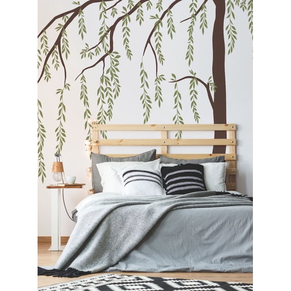 Leafy Weeping Willow Tree Wall Decal
