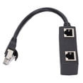 thumbnail image 1 of LeafyLuxe RJ45 Splitter Adapter 1 Male To 2 Female Port Ethernet Connector For Network Home Office,Ethernet Cable Splitter,Internet Splitter, 1 of 8