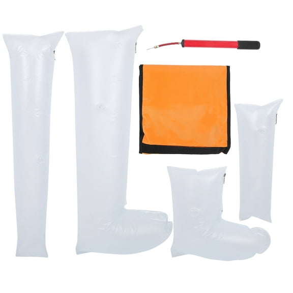 LeafyLuxePVC Ankle Leg And Arm Fracture Splint Inflatable Support Brace Fracture Injury Stabilizer, Fracture Splint, Fracture Support Stabilizer White