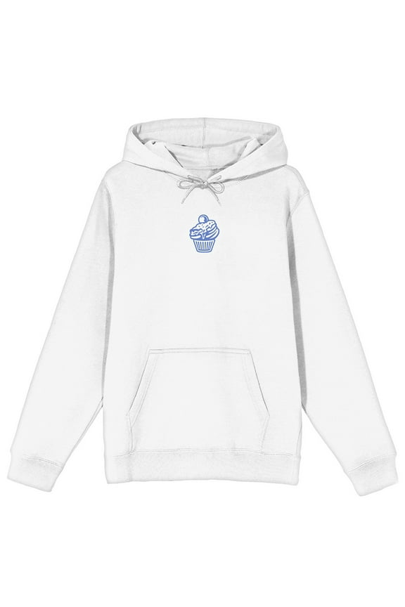 League Of Legends Arcane Caitlyn Adult White Long Sleeve Hooded Sweatshirt-Large