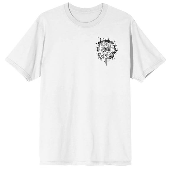 League Of Legends Arcane Ekko Adult White Crew Neck Short Sleeve T-shirt-XS