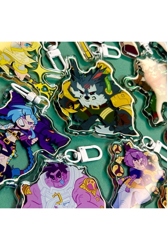 League of Legends Arcane 2XKO Acrylic Keychains - 3" Double Sided Epoxy (1 keychain)
