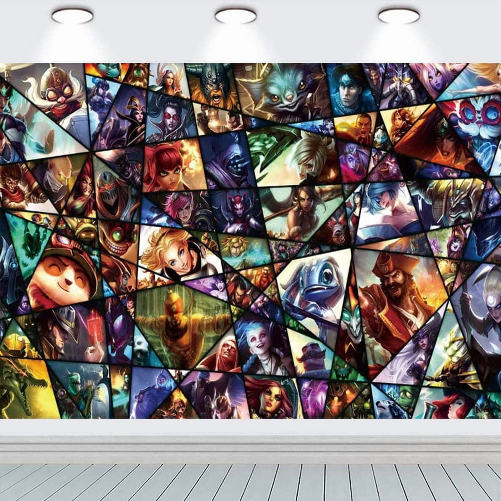 League of Legends Birthday Party Supplies Banner Backdrop Background Taspestry Poster Wall Decor
