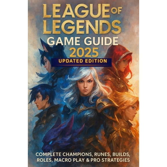 League of Legends: Game Guide 2025 Updated Edition: Complete Champions, Runes, Builds, Roles, Macro Play & Pro Strat, (Paperback)