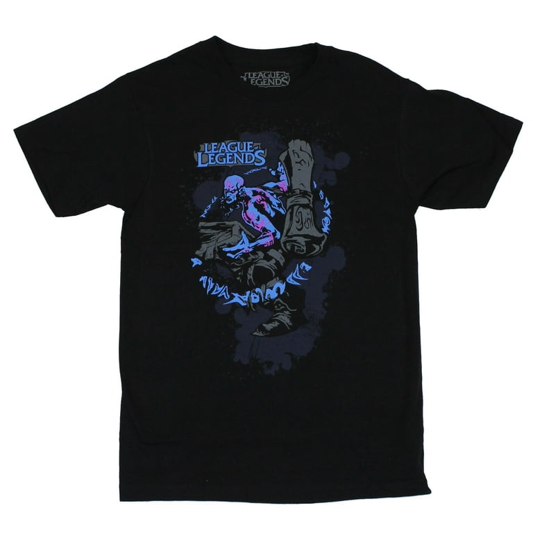 League of Legends Mens T-Shirt - Ryze Blue and Purple Scroll