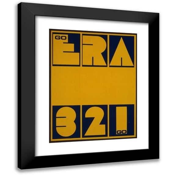League of Women Voters 15x18 Black Modern Framed Museum Art Print Titled - Go Era; 3, 2, 1