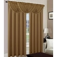 thumbnail image 1 of Leah 5 Piece Woven Textured Curtain Set with Beaded Austrian Valances (Gold), 1 of 3