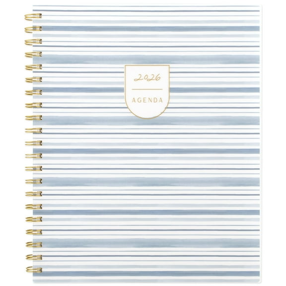 Leah Bisch for Cambridge 2026 Weekly Monthly Planner Stripe Large 8 12 x 11 -
