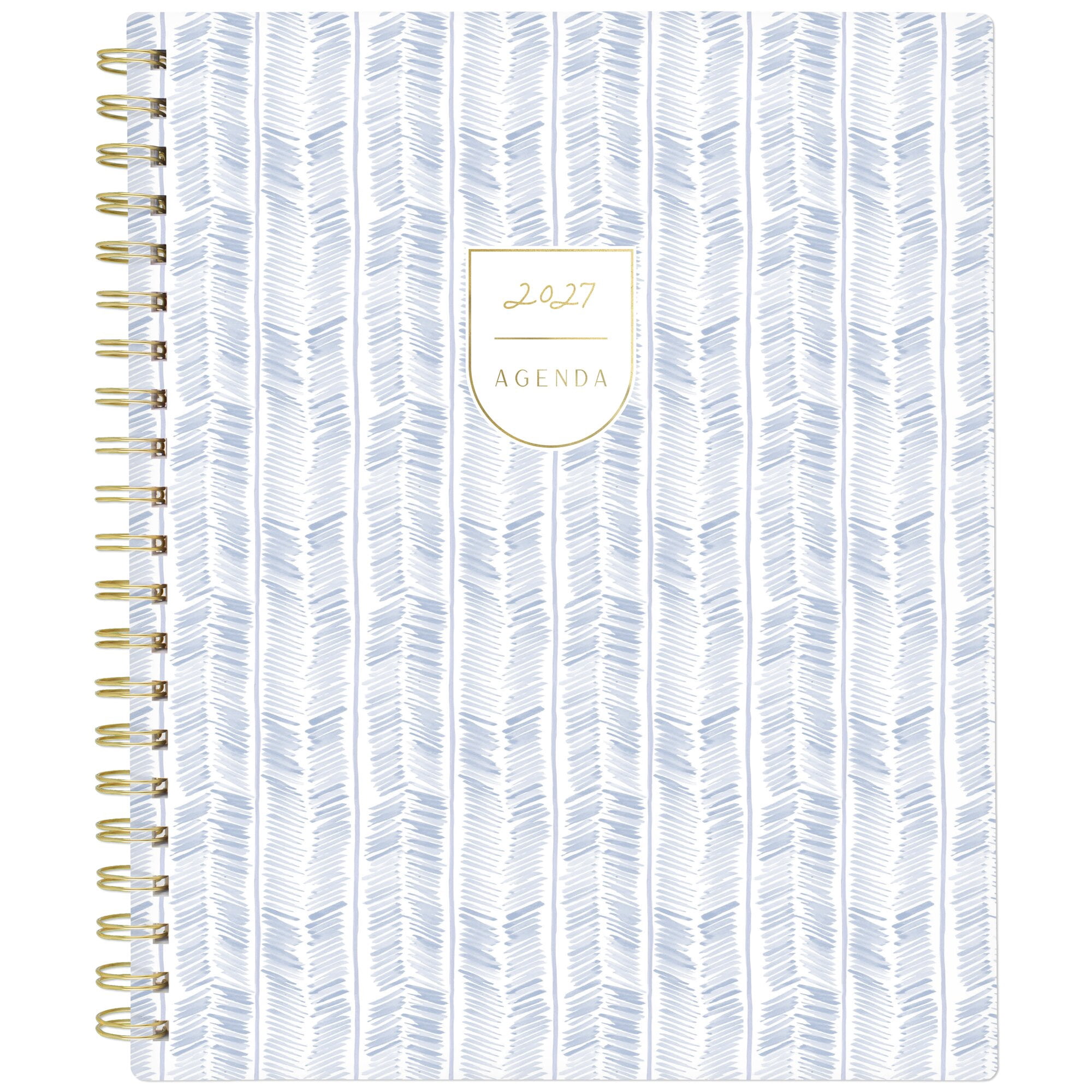 Leah Bisch for Mead Cambridge 2027 Weekly Monthly Planner Herringbone Large 8 12