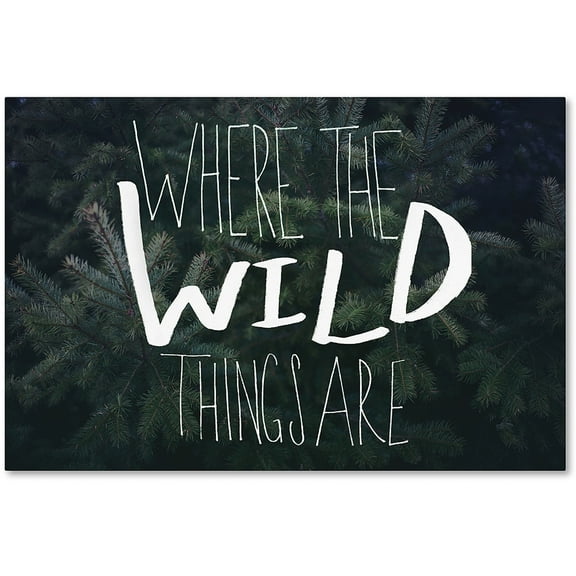 Trademark Fine Art Leah Flores Where the Wild Things Are Canvas Wall Art - 12x19