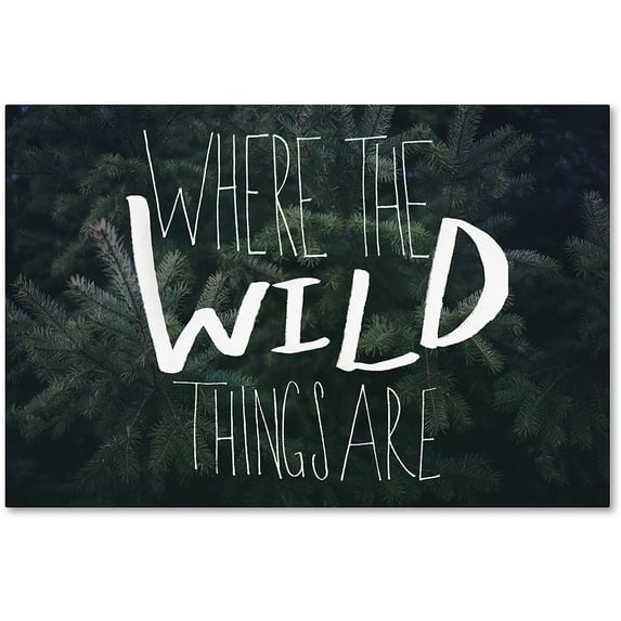 Trademark Fine Art Leah Flores Where the Wild Things Are Canvas Wall Art - 12x19