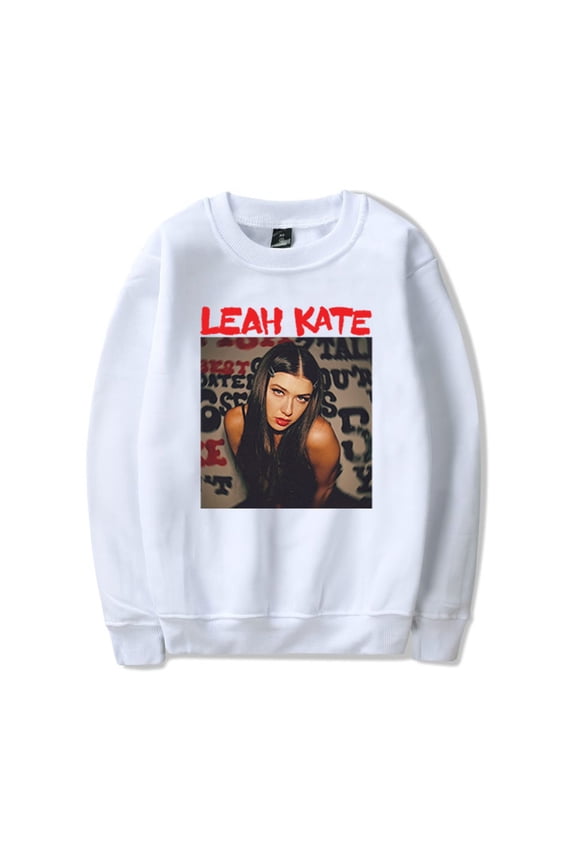 Leah Kate Tour 2024 Sweatshirt Hip Hop Pullover Men Women Crewneck Fashion Longsleeve