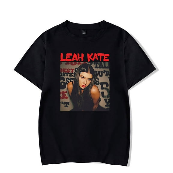 Leah Kate Tour 2024 Tshirt Hip Hop Short Sleeve Unique Crew Neck Tees Fashion Tee Shirt