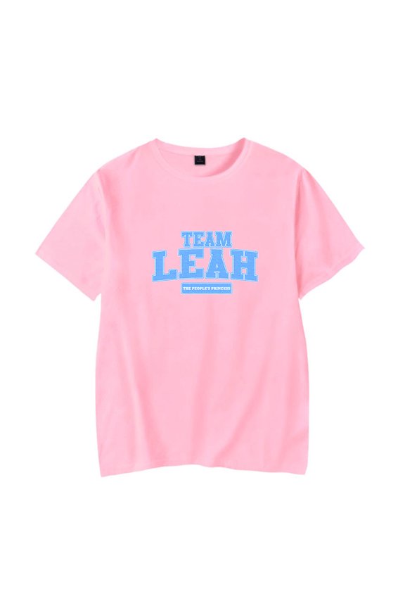 Leah Kateb Team Leah Merch Short Sleeve T-shirt Unisex Fashion Crew Neck Top