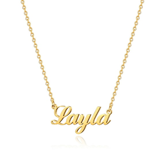 Leah Name Necklace, Custom Name Necklace Personalized Necklace for Women