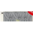 thumbnail image 1 of Luxury Home Textile Leah Textured Silver Waterfall Valance, 47” x 37”, 1 of 1