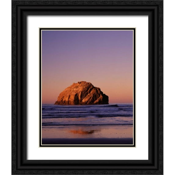 Leahy, Ike 12x14 Black Ornate Wood Framed with Double Matting Museum Art Print Titled - Bandon I
