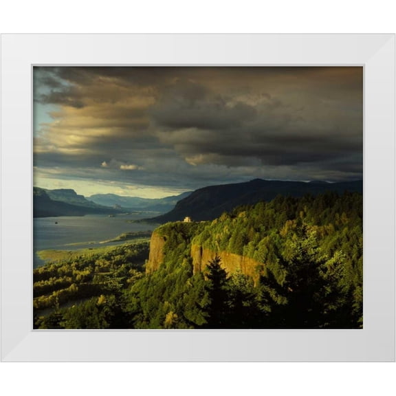 Leahy, Ike 14x12 White Modern Wood Framed Museum Art Print Titled - Vista House I