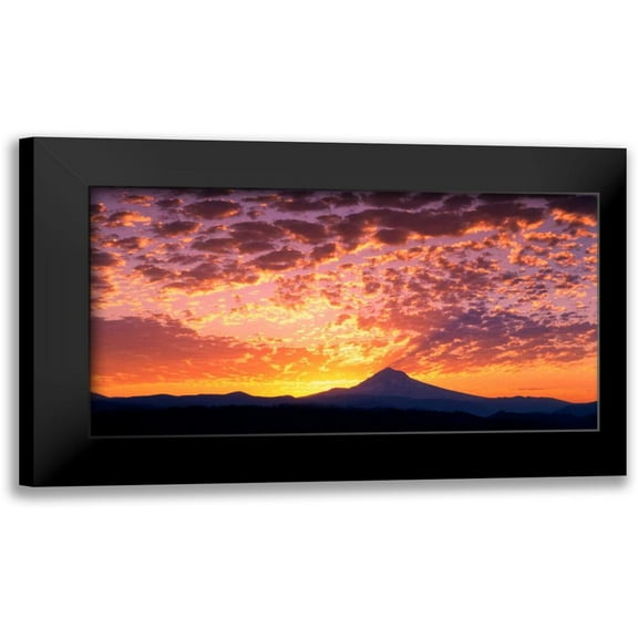 Leahy, Ike 14x9 Black Modern Framed Museum Art Print Titled - Mt. Hood XXIII