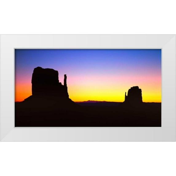 Leahy, Ike 14x9 White Modern Wood Framed Museum Art Print Titled - Monument Valley V