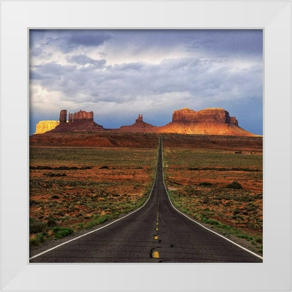 Leahy, Ike 15x15 White Modern Wood Framed Museum Art Print Titled - Monument Valley IV