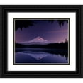 thumbnail image 1 of Leahy, Ike 23x20 Black Ornate Wood Framed with Double Matting Museum Art Print Titled - Trillium Lake, 1 of 4