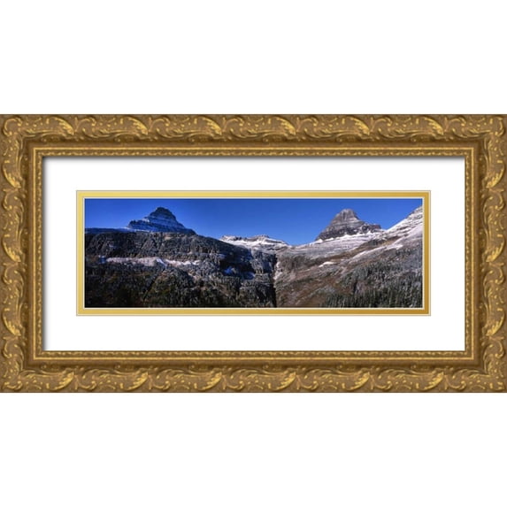 Leahy, Ike 24x10 Gold Ornate Wood Framed with Double Matting Museum Art Print Titled - Road to the Sun