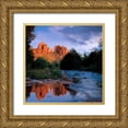 thumbnail image 1 of Leahy, Ike 26x26 Gold Ornate Wood Framed with Double Matting Museum Art Print Titled - Sedona, 1 of 4