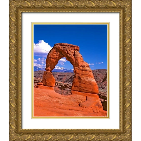 Leahy, Ike 26x32 Gold Ornate Wood Framed with Double Matting Museum Art Print Titled - Arches National Park III