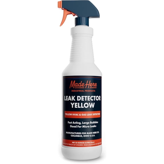 Made Here Co. Yellow Bubble Leak Detector Fluid 32 oz Gas & Air Line Tester