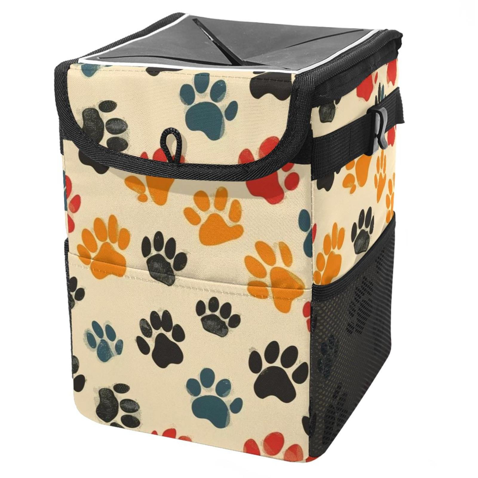 LeakProof Car Trash Can Waterproof Garbage Bag with Lid for SUV Front