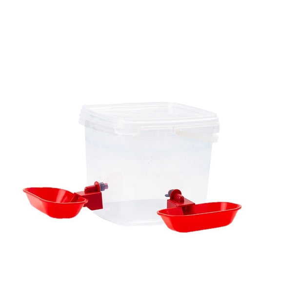 Leak Proof Drinking Bucket Slip Proof Pet Water Station With Twin Bowls And Continuous Freshess Supply