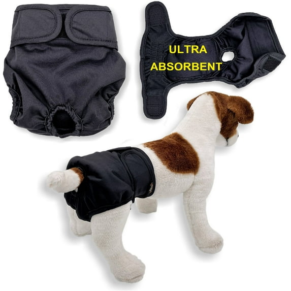Leak Proof Female Dog Diapers 4 Layers of Pads Washable Small Large