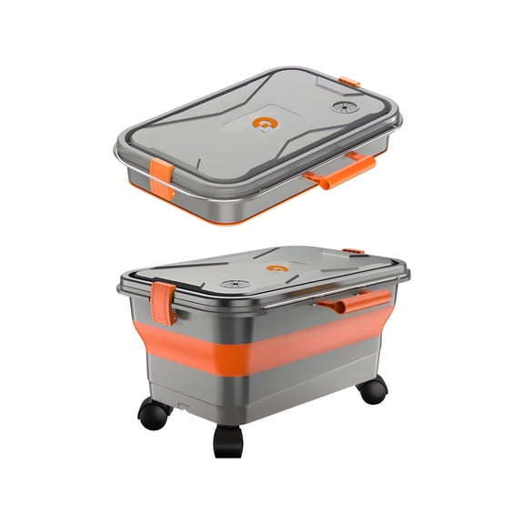 Leak Proof Foldable Water Tanks Convenient Large Capacity Car Wash Bucket with Wheels for Camping And Picnics