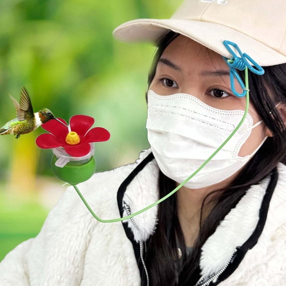 Leak-Proof Hummingbird Feeder for Outdoors, Ant & Bee Resistant with 4 Feeding Ports by PALIFEUR