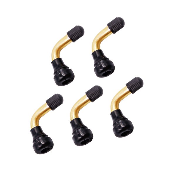 Leak Proof Motorcycle Tire Valves Stem Copper Cores With Reverse Seal Technology Bent Nozzle For TPMS And Rough Terrains