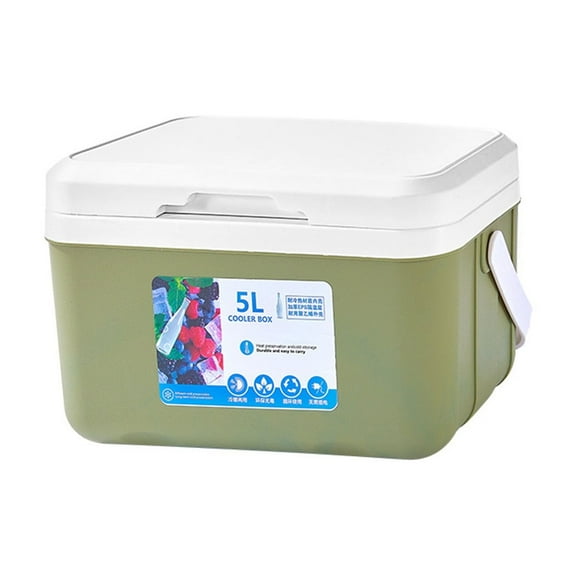 Leak-Proof Portable Hard Cooler Box, Insulated, Keeps Ice 3+ Days, Durable, Store Drinks for Beach Camping Tailgating Sports Outdoor ( Green )