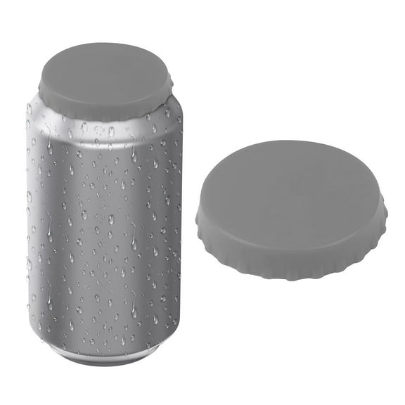 Leak Proof Silicone Can Lids for Standard 12oz Cans, Reusable Fizz Saver Covers for Beer & Soda Drinks, Dust Proof Can Toppers, Outdoor Travel Beverage Caps, Practical Drink Accessories