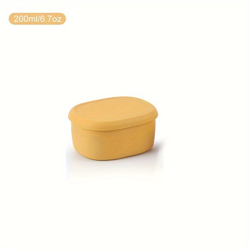 LeakProof Silicone Food Storage Containers Set BPAFree Rectangular