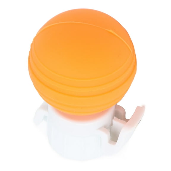 Leak Proof Silicone Soda Bottle Lid Carbonated Drink Air Pump Saver Stopper Fizz Keeper Pump Cap for Freshness Preservation, 0.95 oz / 27 g, Orange