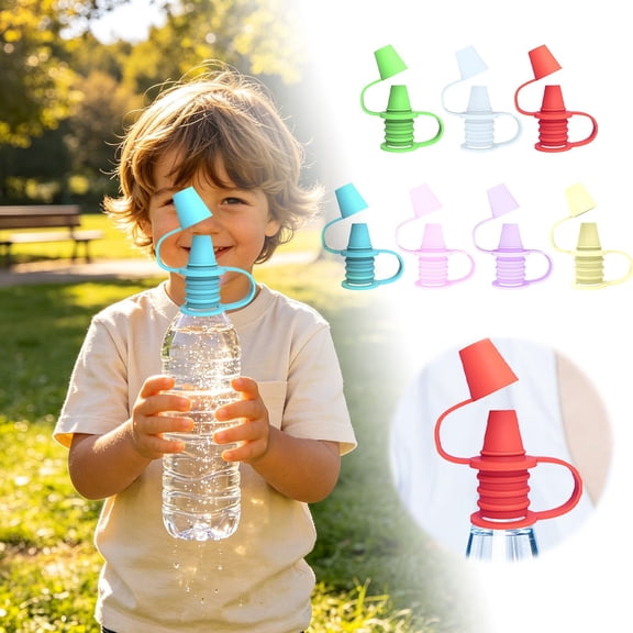 Leak Proof Silicone Water Bottle Lid with Suction Nozzle, Universal Cap for Sports and Travel, Easy Clean Hydration Accessory