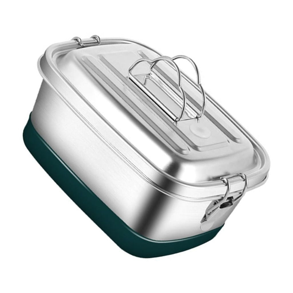 Leak Proof Stainless Steel Lunch Box with Removable Divider Practical ...